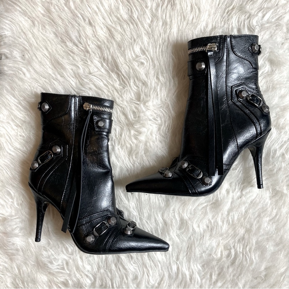 Punk Rock Stiletto Booties